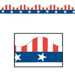 Patriotic Border Trim (12pcs/pkg) Total 37 feet