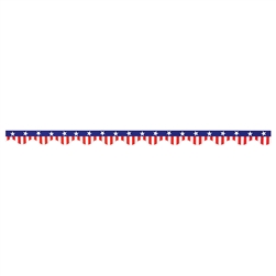 Patriotic Border Trim (12pcs/pkg) Total 37 feet