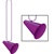 Purple Beads with Megaphone Medallion (1/pkg)