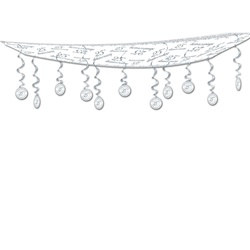 25th Anniversary Ceiling Décor, 12"x12'  (1/Pkg)