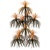 Orange and Black Firework Chandelier