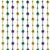 Gold, Green, and Purple Disco Ball Bead Curtain