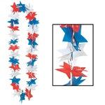 Patriotic Star Party Lei (1/pkg)