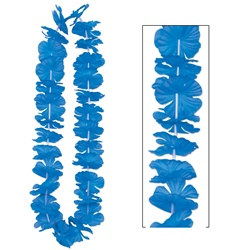 Blue Silk N Petals Party Lei (1/pkg)