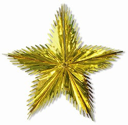 Gold Leaf Starburst, 16 in