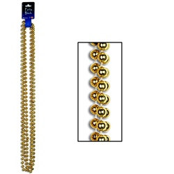 Gold Party Beads (3/pkg)