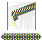 Printed Mardi Gras Table Runner