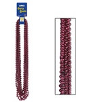 Maroon Party Beads (12/pkg)