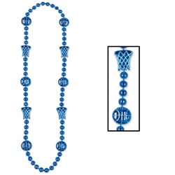 Blue Basketball Beads (1/pkg)