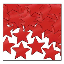 Red Fanci-Fetti Stars (1 ounce/pkg)