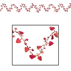 Red Gleam N Flex Heart Garland