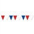 Red, White & Blue Pennant Banner