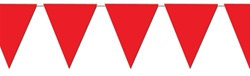 Red Indoor/Outdoor Pennant Banner, 12 ft