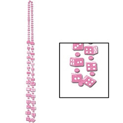 Pink Dice Beads (1/pkg)