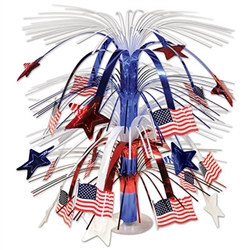 Red, White, and Blue Flag Cascade Centerpiece