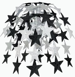 Black and Silver  Star Cascade