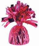 Cerise Metallic Wrapped Balloon Weight