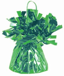 Light Green Metallic Wrapped Balloon Weight, 6 ounces