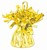 Yellow Metallic Wrapped Balloon Weight, 6 ounces