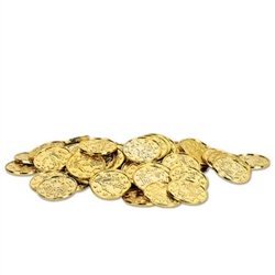 Whether for decoration or as souvenirs, our plastic 'Gold' coins are priceless!