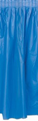 Plastic Table Skirting - Med Blue