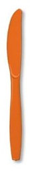 Orange Plastic Knives (24/pkg)