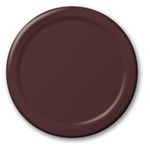 Chocolate Brown Lunch Plates (24/pkg)