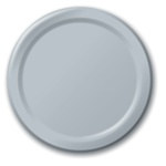 Silver Lunch Plates (24/pkg)