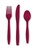 Burgundy Assorted Cutlery (24/pkg)