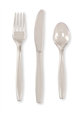 Clear Assorted Cutlery (24/pkg)