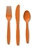 Orange Assorted Cutlery (24/pkg)