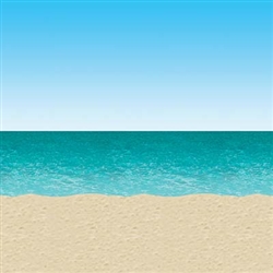 Use this extremely versatile, high quality Blue Sky and Ocean Backdrop to decorate your walls for a beach party, luau party or even a pirate theme birthday.