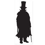 Which detective at your party is going to catch the villain? This Villain Silhouette stands six feet tall and measures 30 inches across. It's printed on a clear material and comes one Villain Silhouette per package.