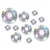 A shiny Disco Ball Cutout printed on double sided card stock material, great for hanging on walls and doors at a retro or disco party. You get 20 different sized ball cutouts in each package.