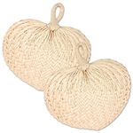 Enjoy a strawberry daiquiri poolside on a warm summer day and make sure you stay cool by fanning yourself with one of these natural Raffia Fans. Comes two fans per package.