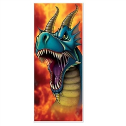 The Dragon Door Cover is made of thin all-weather plastic and is printed on one side. Measures 30 inches wide and 6 feet tall. Can be used both indoors and outdoors. Contains one (1) per package.