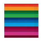 The Fiesta Beverage Napkins are made of 2-ply paper and measure 5 inches by 5 inches. They are printed with the bright and vibrant traditional serape color scheme. Contains sixteen (16) napkins per package.
