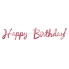 Rose  Gold Foil Happy Birthday Streamer