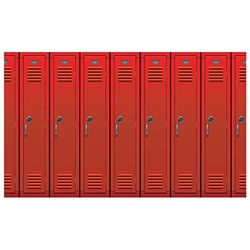 Our Lockers Backdrop is a fantastic prop for class reunions, back to school events, school registration drives, play, productions, photo booths and more. &#8203;Printed on plastic, this Insta-Theme backdrop is suitable for indoor or outdoor use.