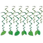 Add color, fun and movement to your Jungle or Luau themed parties with these Tropical Leaves Whirls.  Whether you're defining a space or adding texture to a background, these whirls will look great and twirls in the lightest breeze.