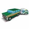 Take a nostalgic trip down memory lane with this 3-D Travel America Road Trip Centerpiece.  Your guests conjure memories packing the family into the car and setting off to see the country, campfires, tourist attractions and good times.