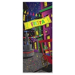 There will be no doubt where the best party on the block is when you hang this Fiesta Door Cover!  This bright, vibrantly colored door cover is all weather, 6 feet tall and 30 inches wide.  Reusable with care.