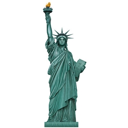 Lady Liberty - a classic symbol of the opportunity in America that has welcomed people to the country since 1886.  Now you can welcome your guests with this iconic Jointed Statue Of Liberty.  Standing a full 5 feet tall and completely assembled.