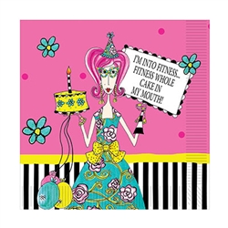 Dolly Mama, nobody put's a smile on your guests face the way she can.  Make sure your guests are smiling throughout the party with these bright, fun Dolly Mama's™ Adult Celebration Lunch Napkin.  16 2-ply napkins per package.