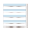 Striped Luncheon Napkins - Blue, White and Silver