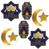 Add these rich, full colored cutouts to your Ramadan celebrations to add interest in a classic style.  each package comes with 8 cutouts ranging in size from 5 to 11.5 inches.  Cutouts are printed both sides on highest quality cardstock.  Hang on a wall o