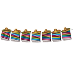 No matter what day it is, it's a great day for a Fiesta!  This bright, vibrant Fiesta Streamer is sure to set the right mood for your next office Taco Tuesday, Cinco de Mayo or South of the Border themed celebration!  Sold one streamer per package.