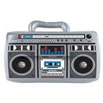 The 80's  - big cell phones, big hair, and big boomboxes!  Add this classic 80's icon to your next decade themed party for a fun throwback.  Your guests won't be able to resist putting it on their shoulder!  Boom box is 16 inches wide by 11 Inches tall.