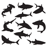 Hosting an Under The Sea themed party or event?  Include these striking Shark Silhouettes to add interest and depth to your venue.  Each package includes 10 silhouettes printed on high quality cardstock. These sharks range in size from 10 to 15 inches.