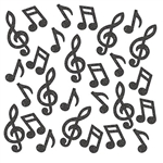 You'll hit just the right note at your next music themed event when you include this Deluxe Musical Note Sparkle Confetti in your decor.  Add it to everything from party invitations to favor bags to tables and place settings.